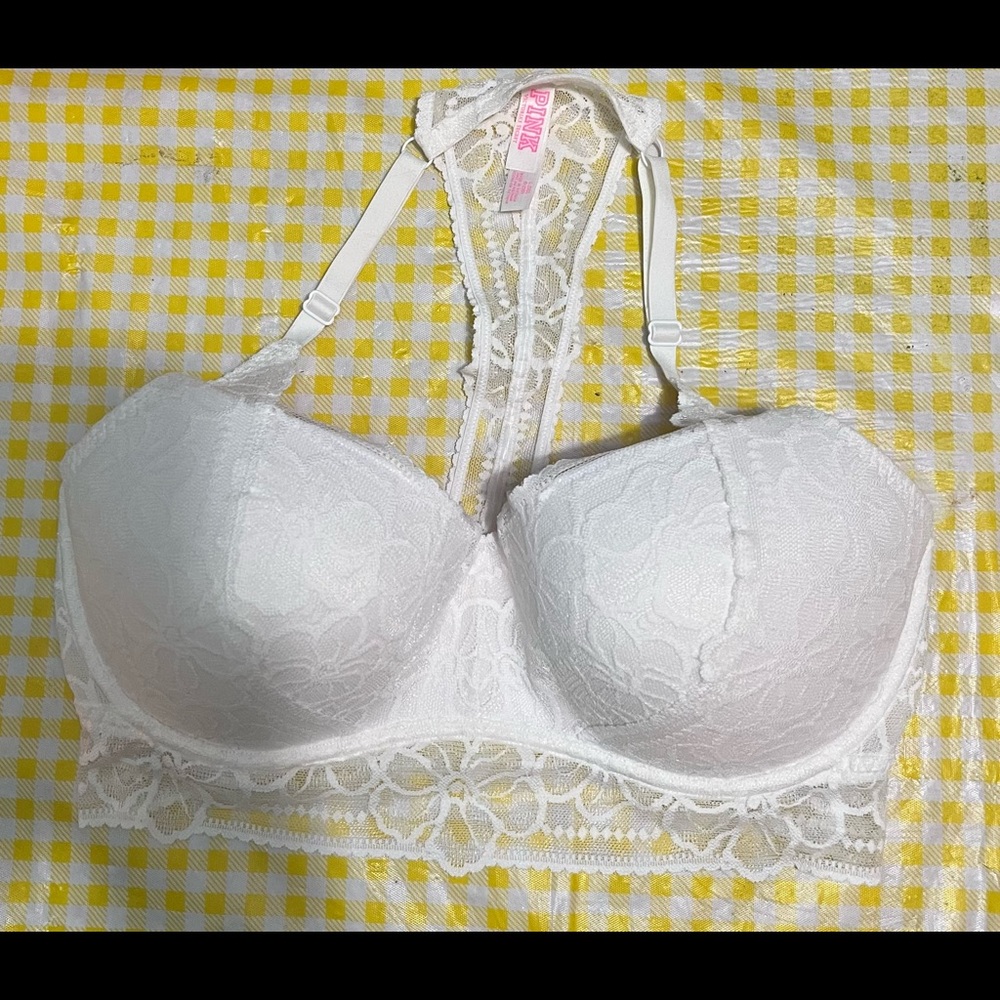 Pink VS size large DD bra